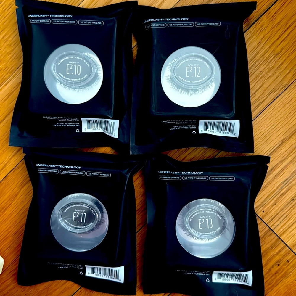 Lashify Extreme 4-pack E2 sizes 10-13 Lashes NWT in Black